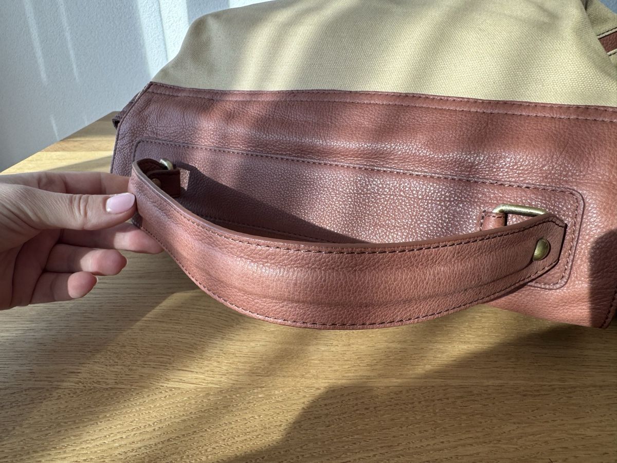 Borse: Stefanel Ledertasche mit Canvas - NEU! mit Staubbeutel – Nuovo (secondo la descrizione) da Flawil venduto da prodigio 5