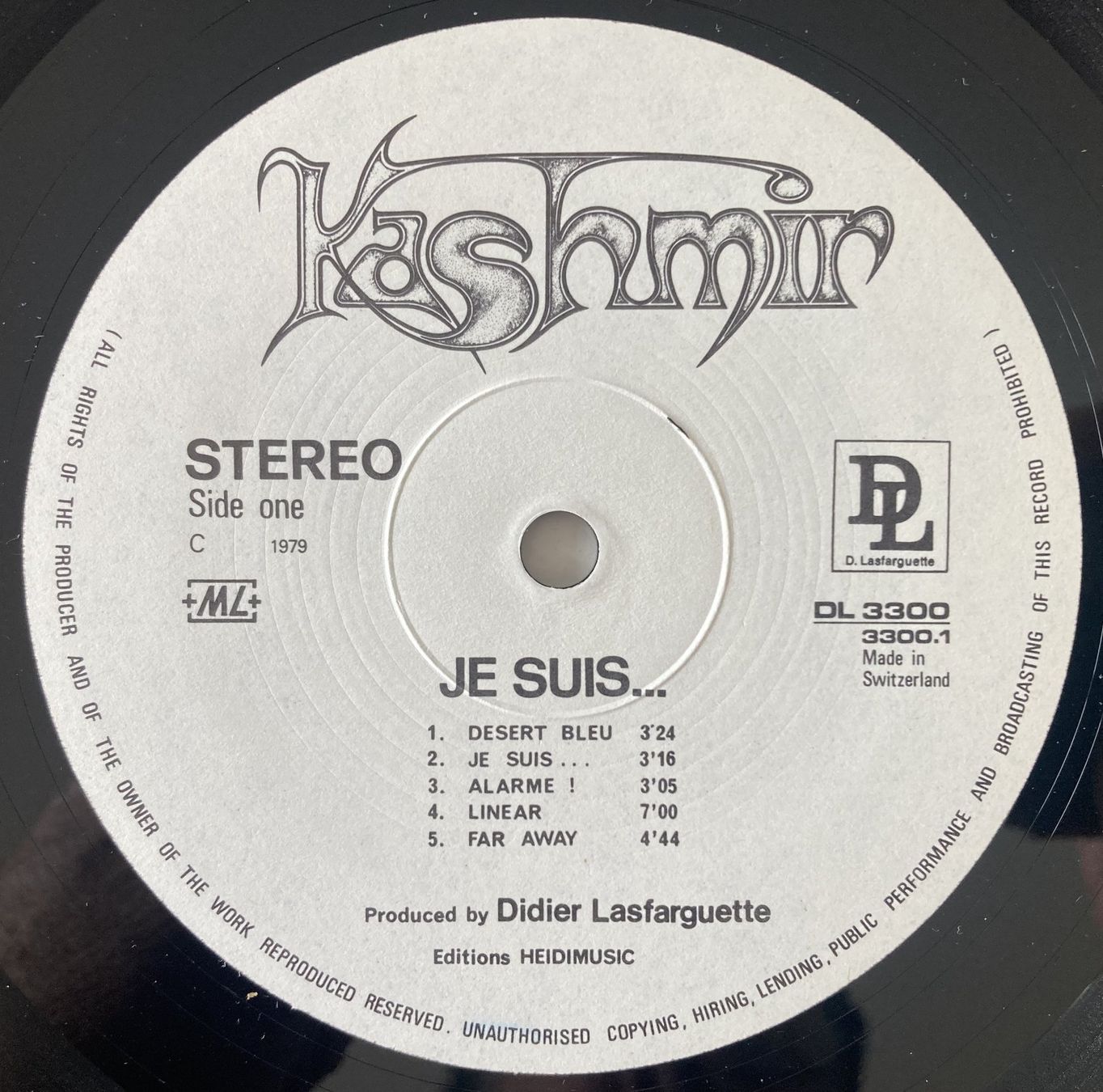 Schallplatten: KASHMIR - ALARME ! – Gebraucht aus Bottens von hotter-than-hell 2