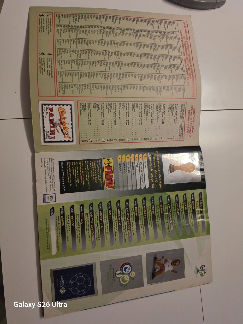 Panini Album: Album Panini Germany 2006 100% Complet  – Usato da Fleurier venduto da Doun 2