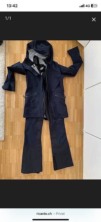 Completi & Tailleur: Skianzug Peak Performance blau/schwarz – Usato da Basel venduto da del_8yht