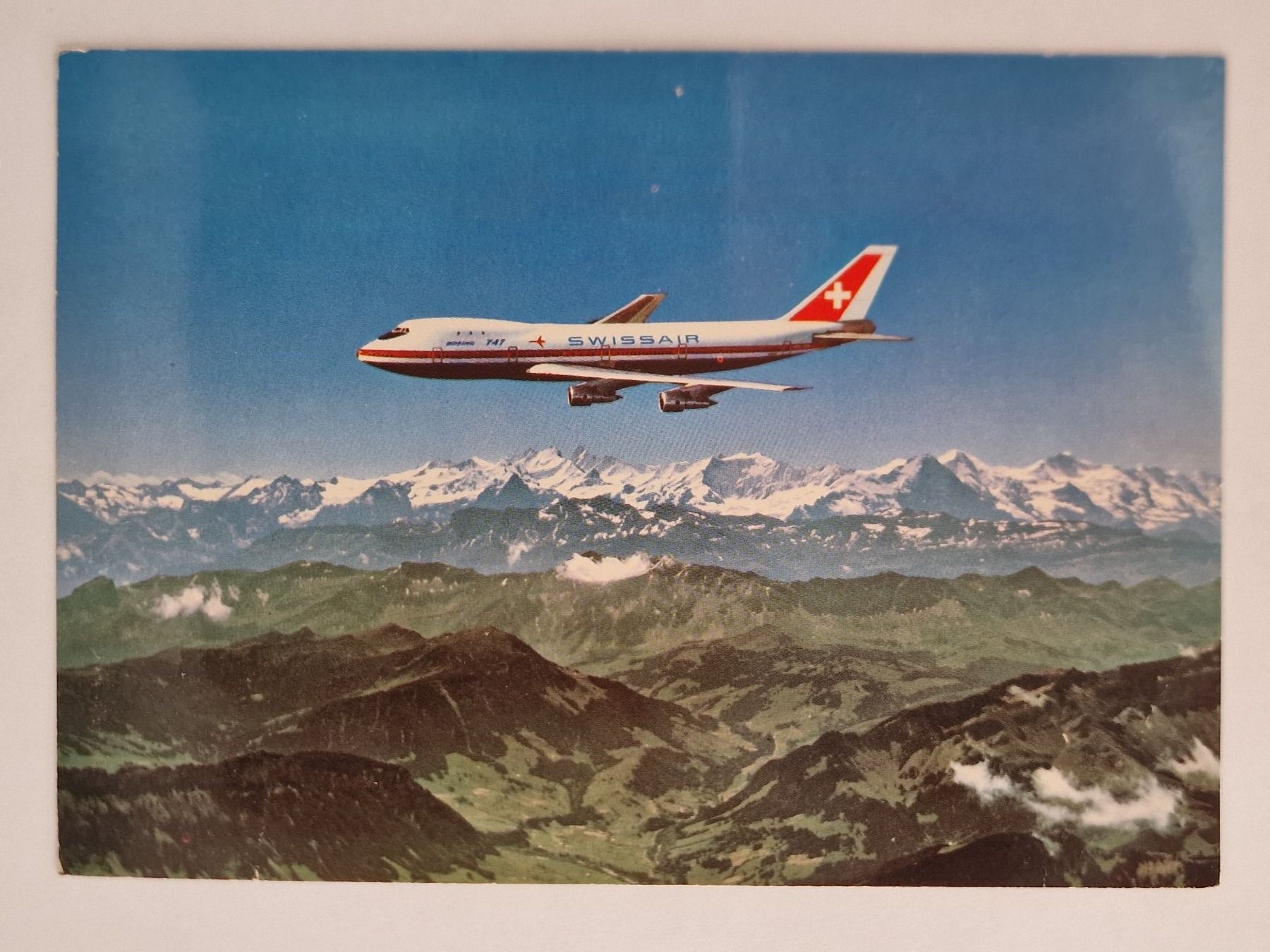 Ansichtskarten: Boing 747 sur les  Alpes – Gebraucht aus Rüegsauschachen von Hbru