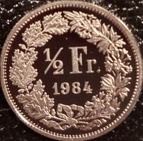 50 Rappen 1984 stgl. / aus Münzsatz