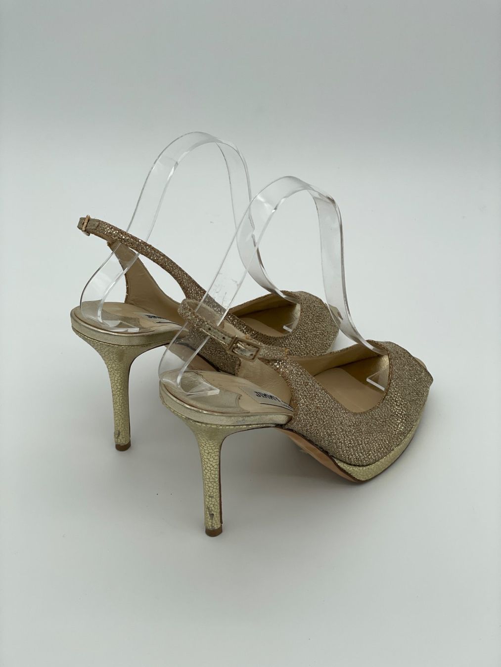 Jimmy Choo Scarpe da donna: Jimmy Choo Nova Glitter Slingback EU 37 Metallic – Usato da Zürich venduto da shoe_shop 3