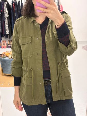 Only Jacke Übergangsjacke "Kenya" Gr. S/M Tencel olivgrün