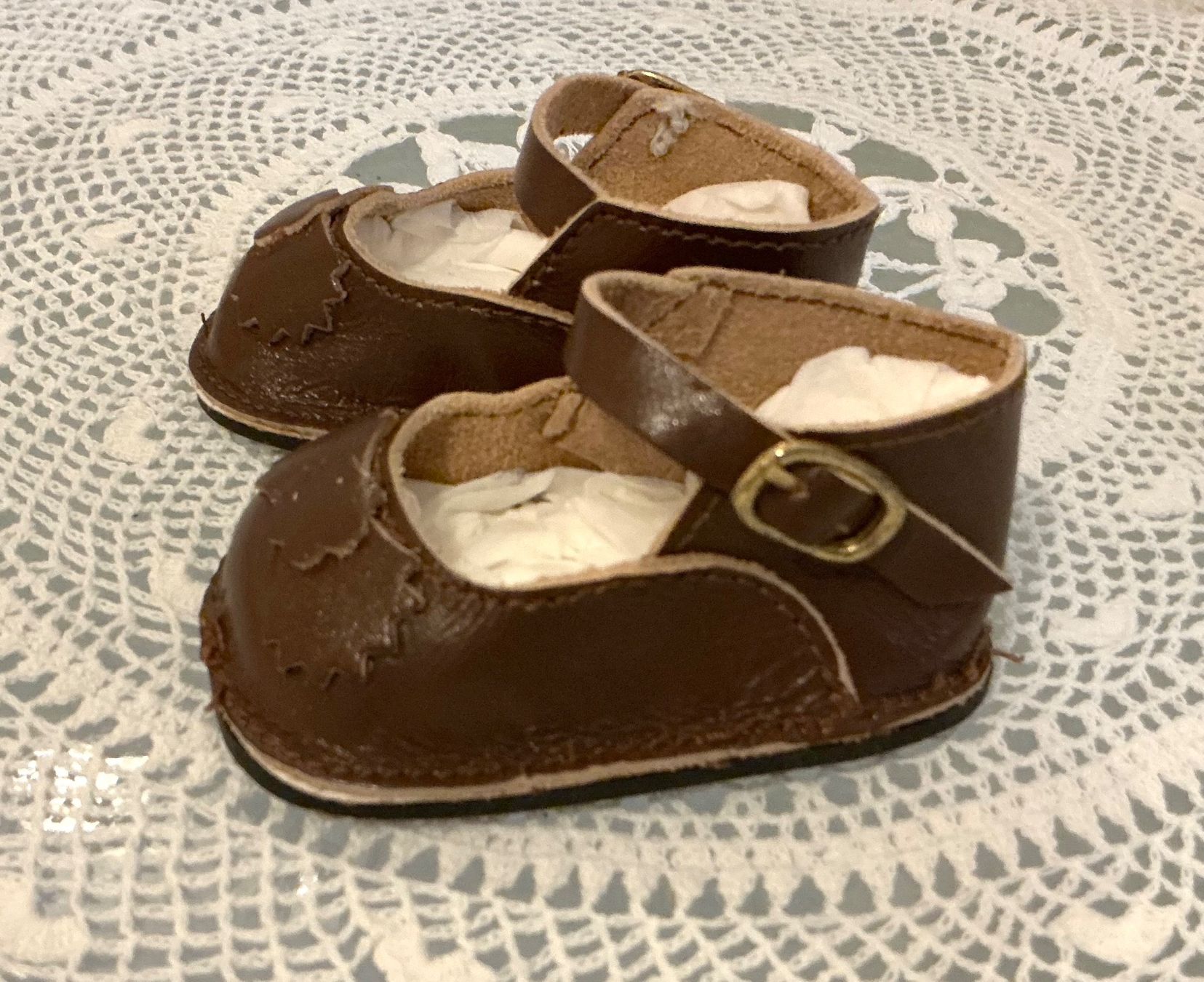 Bambole: ÄLTERE PUPPENSCHUHE ECHTLEDER – Usato da Zell LU venduto da Silvermemory 2