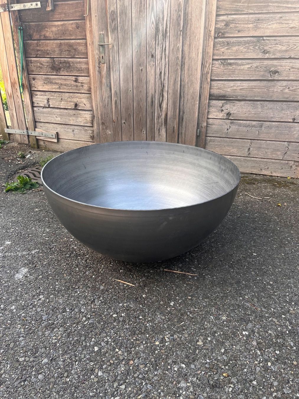 Feuerschale: massive Halbhohlkugel, Feuerschale, D=80cm, Dicke 5mm! – Neu und originalverpackt aus Oberwil-Lieli von metal-works 1