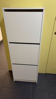 IKEA BISSA Schuhschrank 3 Fächer, weiss, 49x28x135 cm