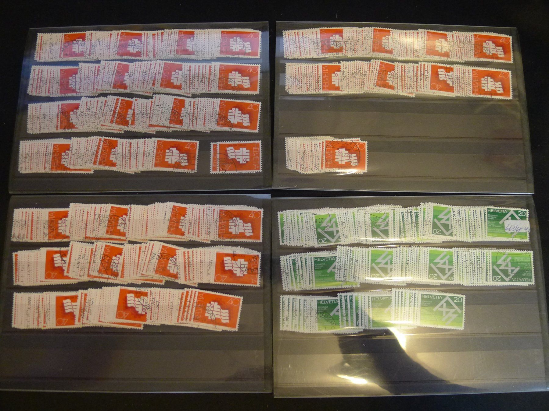 Alle Briefmarken: Schweizer Briefmarken Dubletten auf Steckkarten 1982-1985 – Gebraucht aus Dagmersellen von q1w2e3r4 5