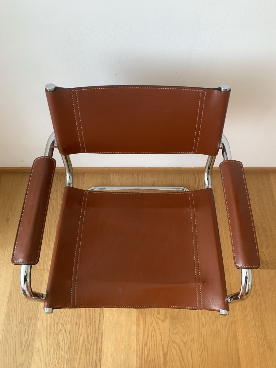 Breuer Poltrone: 2 Freischwinger Marcel Breuer Cognac Leder – Usato da Jona venduto da Lips 3