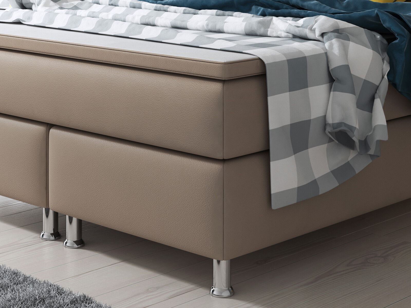 Betten: Boxspringbett 140x200 KL Muddy Hotelbett Bett – Neu und originalverpackt aus Wallenwil von toesstal-vertrieb 4