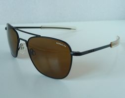 NEUE Randolph Aviator Matte Black 52mm Glas braun +Tool +OVP