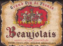 Etikette für Wein - Beaujolais /bd