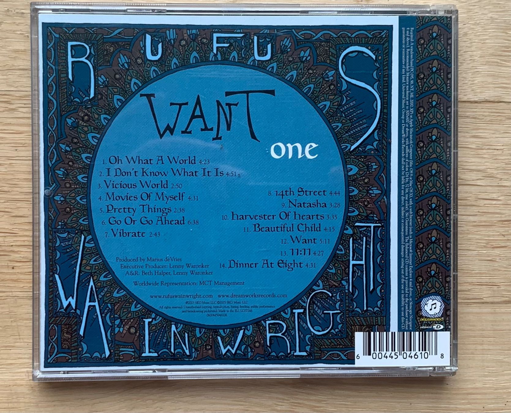 CD: Rufus Wainwright Want one – Usato da Zürich venduto da Fieber 2