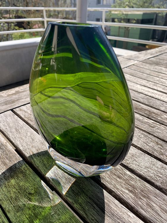 Vasen & Gefässe: Glas-Vase grün – Gebraucht aus Zürich von Sylvia77 1