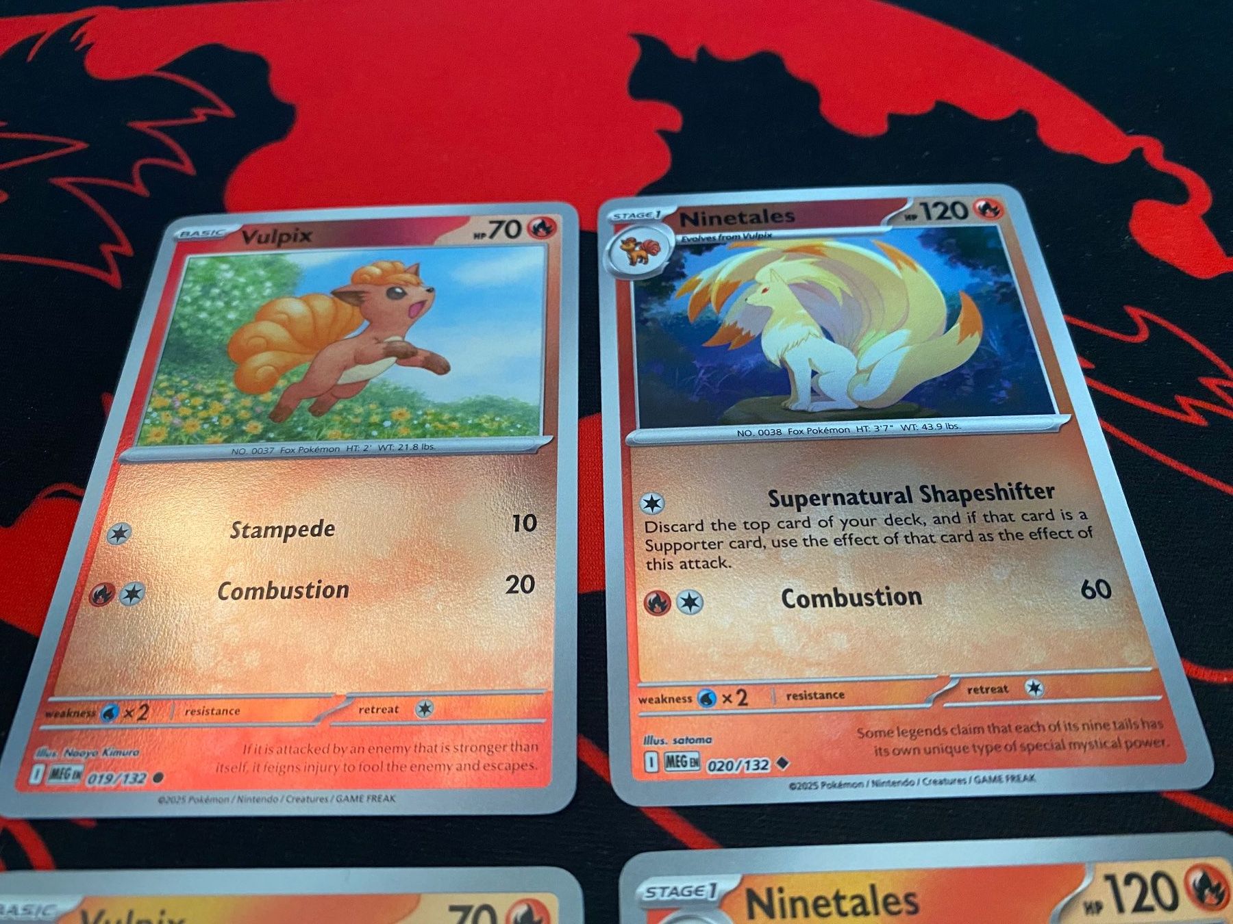 Mega Evolutions - Vulpix & Ninetales card set (Neu (gemäss Beschreibung ...