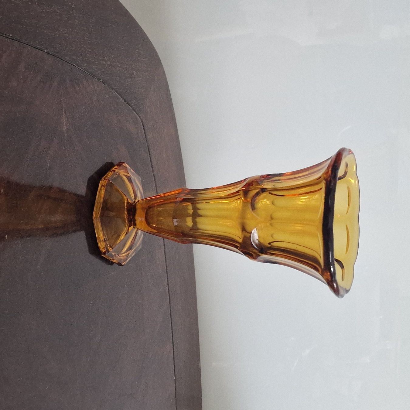 Vasi & Recipienti: Antiker Glas-Vase Bernstein Goldfarben, Jugendstil – Usato da Birr venduto da sen_sy55 4