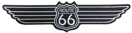 Route 66 Aufnäher schwarz breit 21 cm Harley Davidson USA