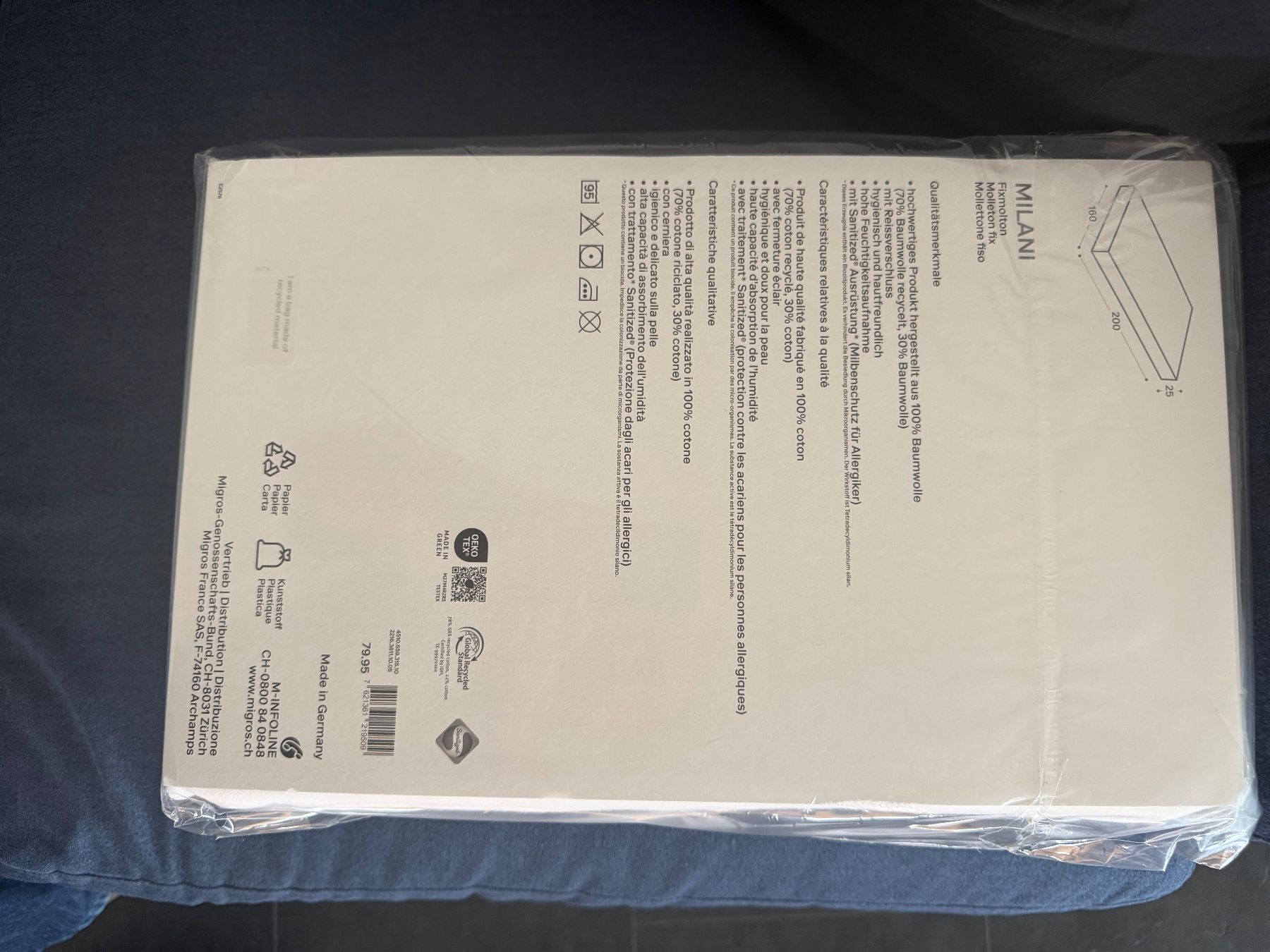 Micasa Letti: Micasa Fixmolton / 160x200cm Neu! – Nuovo e nell'imballaggio originale da Safnern venduto da Chimse 1
