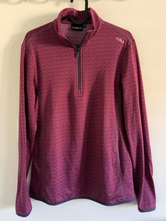 Damen Pullover CMP mit Reissverschluss rot Grösse L