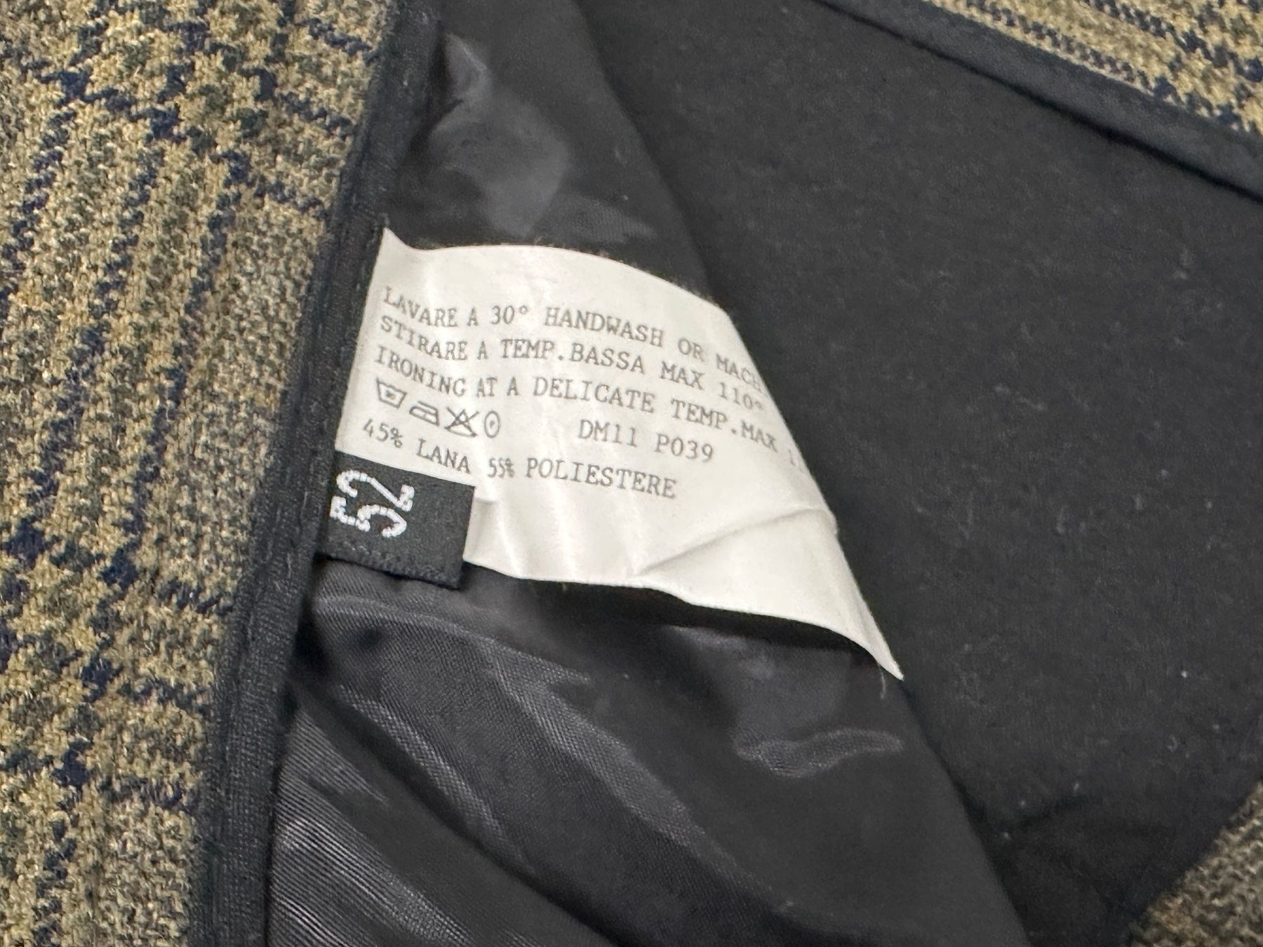 Pantaloni: Karo Hose mit Seitentaschen, David Mayer, Grösse 52 – Usato da Bern venduto da troom105 7