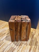 Beistelltisch Holzstamm Unikat natur braun guter Zustand