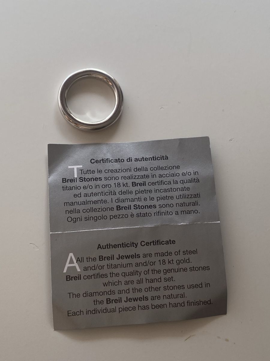 Breil Anelli: BREIL Edelstahl Silberne Ring – Nuovo (secondo la descrizione) da Givisiez venduto da dor_xb9k 4