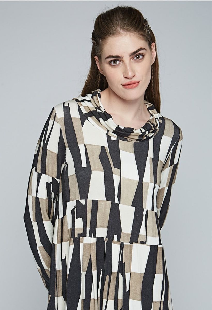 Luukaa Vestiti: Robe LUUKAA à motifs géométriques, taille 2, élégante! – Nuovo e nell'imballaggio originale da Morges venduto da sandy069 8