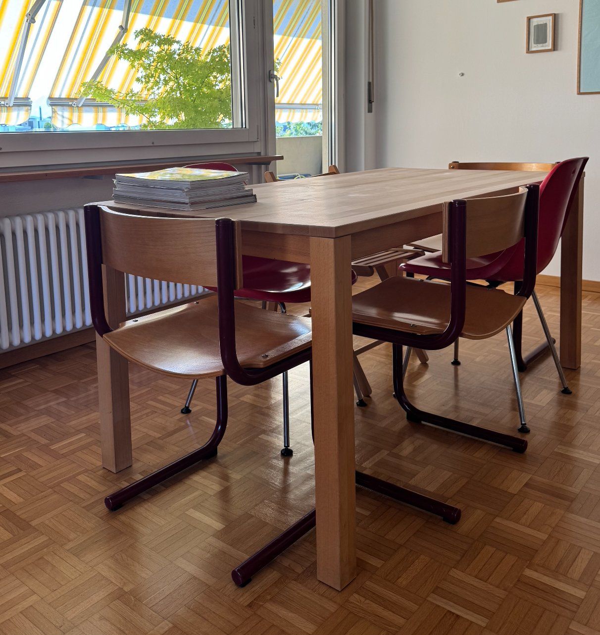 Interio Tavoli: Solid Beech Wood Dining Table 160×80 cm — Natural, Seats 6 – Usato da Uetikon am See venduto da SM_zurich 1