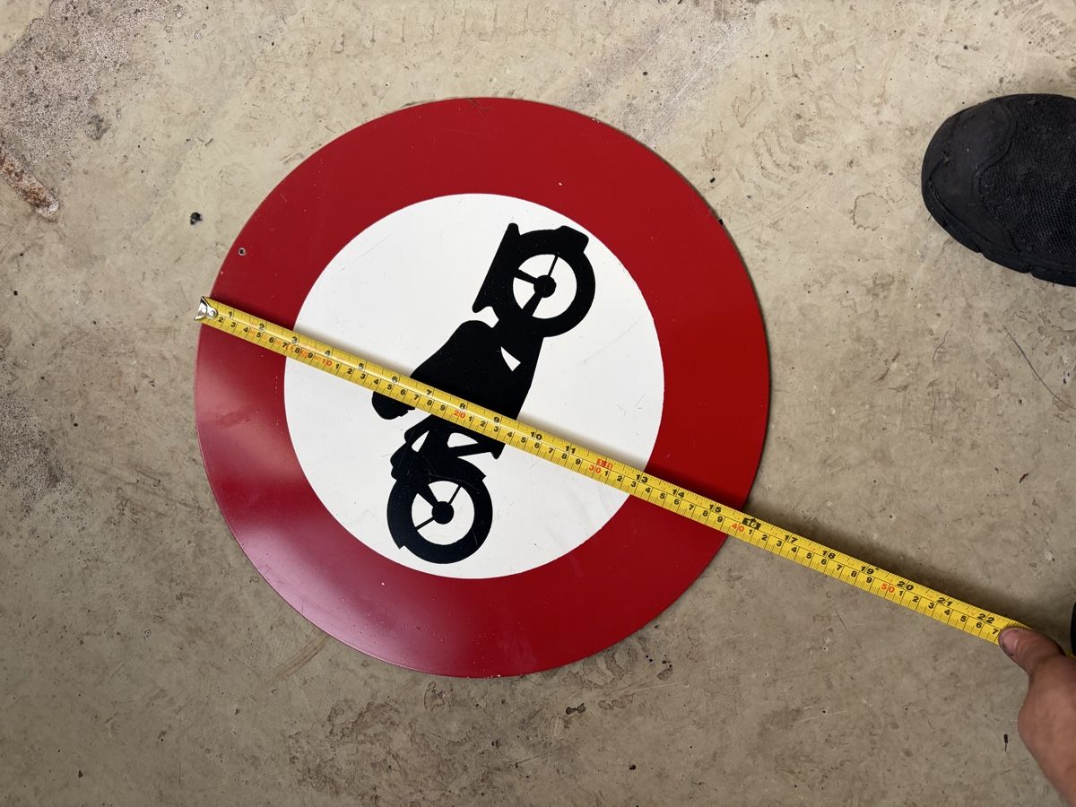 Insegne: Motorrad Fahrverbots Schild – Usato da Wettingen venduto da Nici1932 1