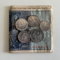 Konvolut historischer deutscher Münzen & Banknoten