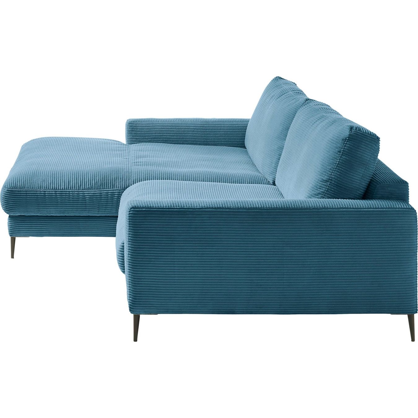 Sofas: Ecksofa  Uptown in Cord Petrol links – Neu und originalverpackt aus Bischofszell von deluxe-moebel 4