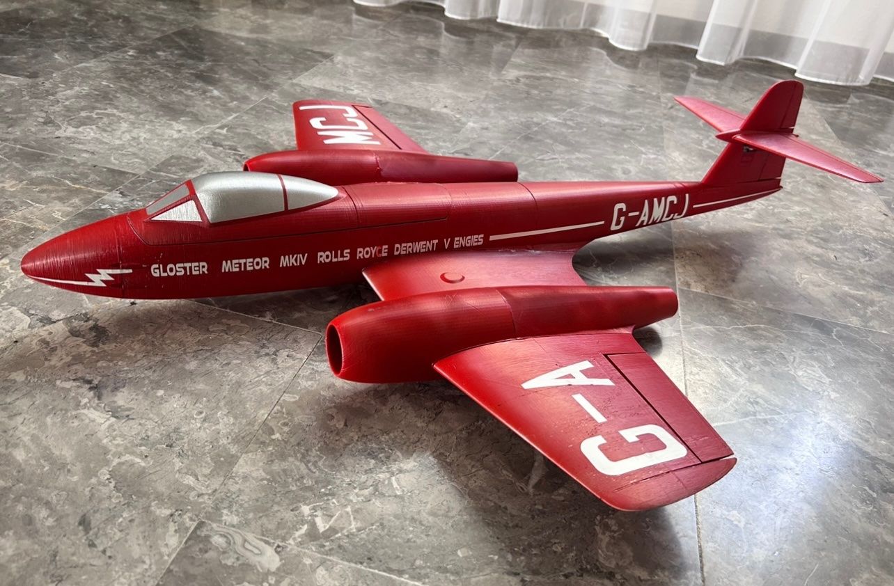 Modellismo RC: Gloster Meteor 3 D gedruckt – Nuovo (secondo la descrizione) da Oetwil an der Limmat venduto da astropoot