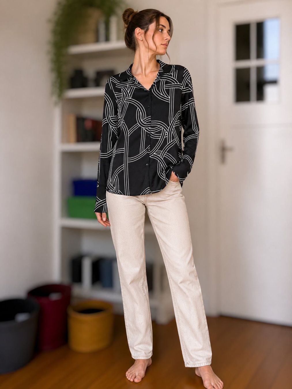 H&M Camicette: Chemise fluide H&M – Taille S – Usato da La Chaux venduto da y.streit 1