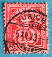 Ziffermuster mit Vollstempel  Zürich