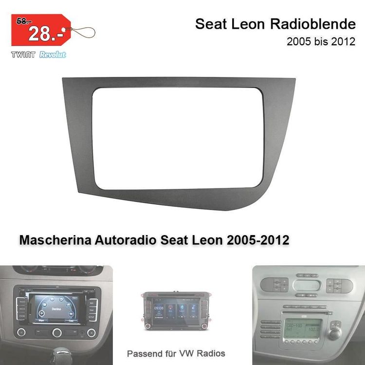 Seat Leon Radioblende Einbaurahmen VW