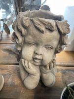Gartenfigur/Pflanztopf/Engelsbüste gross /Neu/Sale