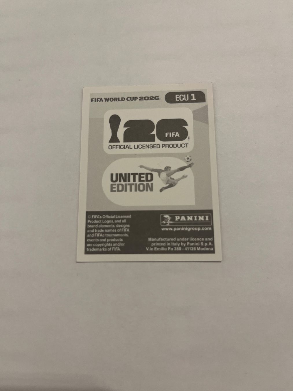 Panini Sammelbilder & Trading cards: FIFA World Cup 2026 - Panini; ECU 1 - Logo – Neu (gemäss Beschreibung) aus Würenlos von ertanural 1