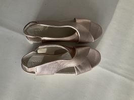 Camper Sandalen Leder metallic roségold Grösse 39