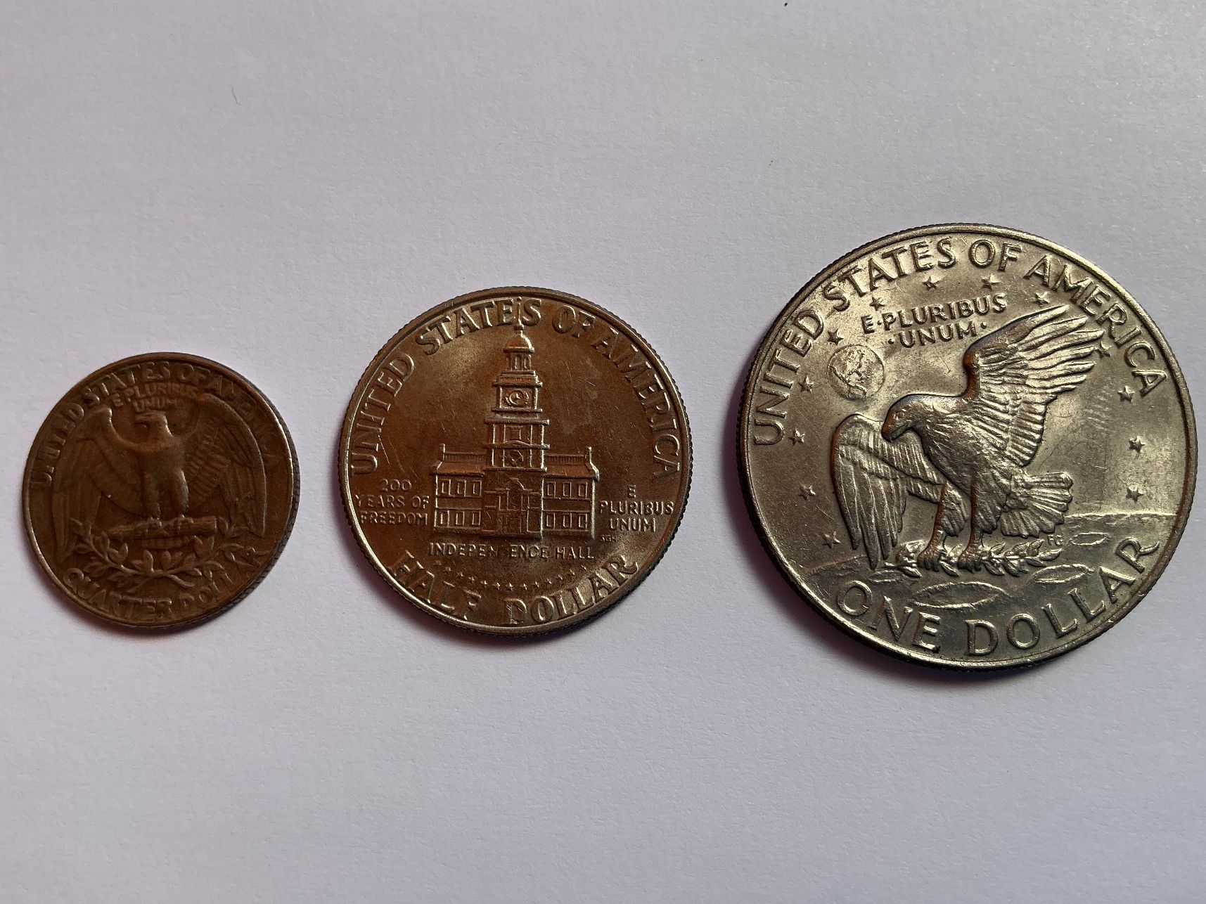 Toutes les monnaies: Dollar usa, 3 pièces – D'occasion à Nidau par california290309