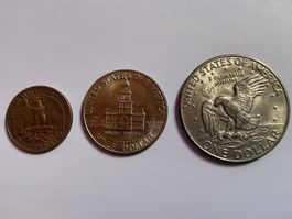 Dollar usa, 3 pièces