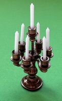 Kerzenständer mit 7 Kerzen Metall Puppenhaus