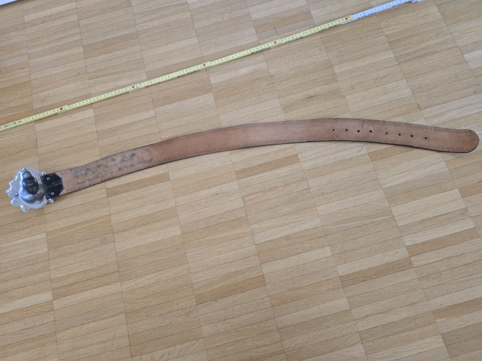 Cinture: Ledergürtel mit Löwenkopf-Schnalle, ein echter Hingucker! – Usato da Laufenburg venduto da may_r2st 4