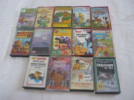 14x Kinderkassetten Hörspiel Abenteuer Geschichten Kinder