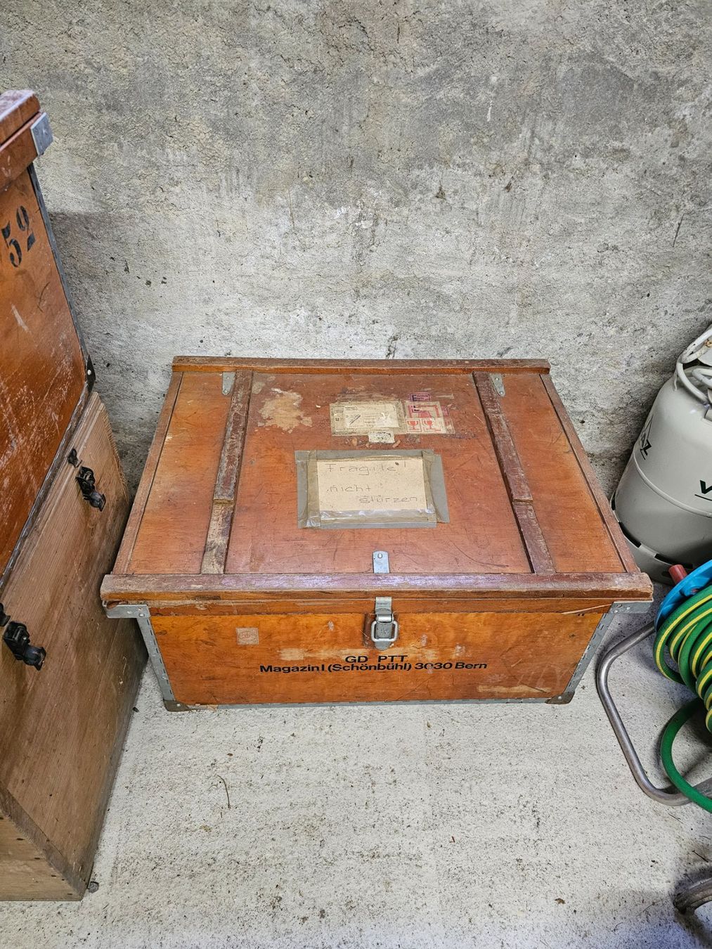 Transportkisten: 2 Alte PTT Kisten – Gebraucht aus Bigenthal von Westerngirl 2