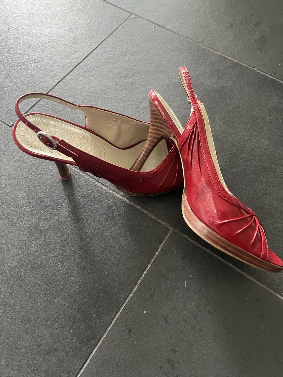 Scarpe da donna: Rote BATA Lack-Leder Sandaletten High Heels Gr. 37 – Usato da Pfäffikon ZH venduto da Ruth8 2
