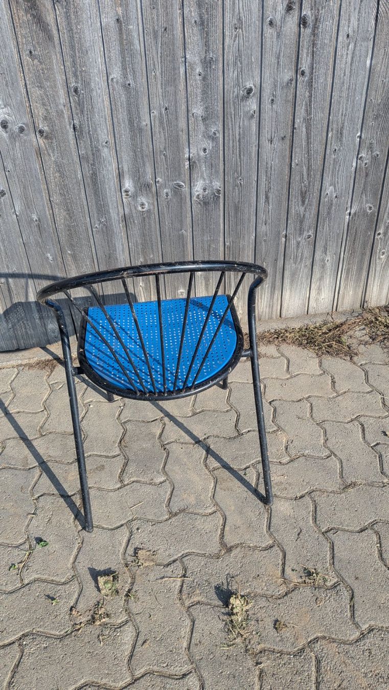 Stühle: Blauer Gartenstuhl – Gebraucht aus Ottenbach von ste_bj5c 2
