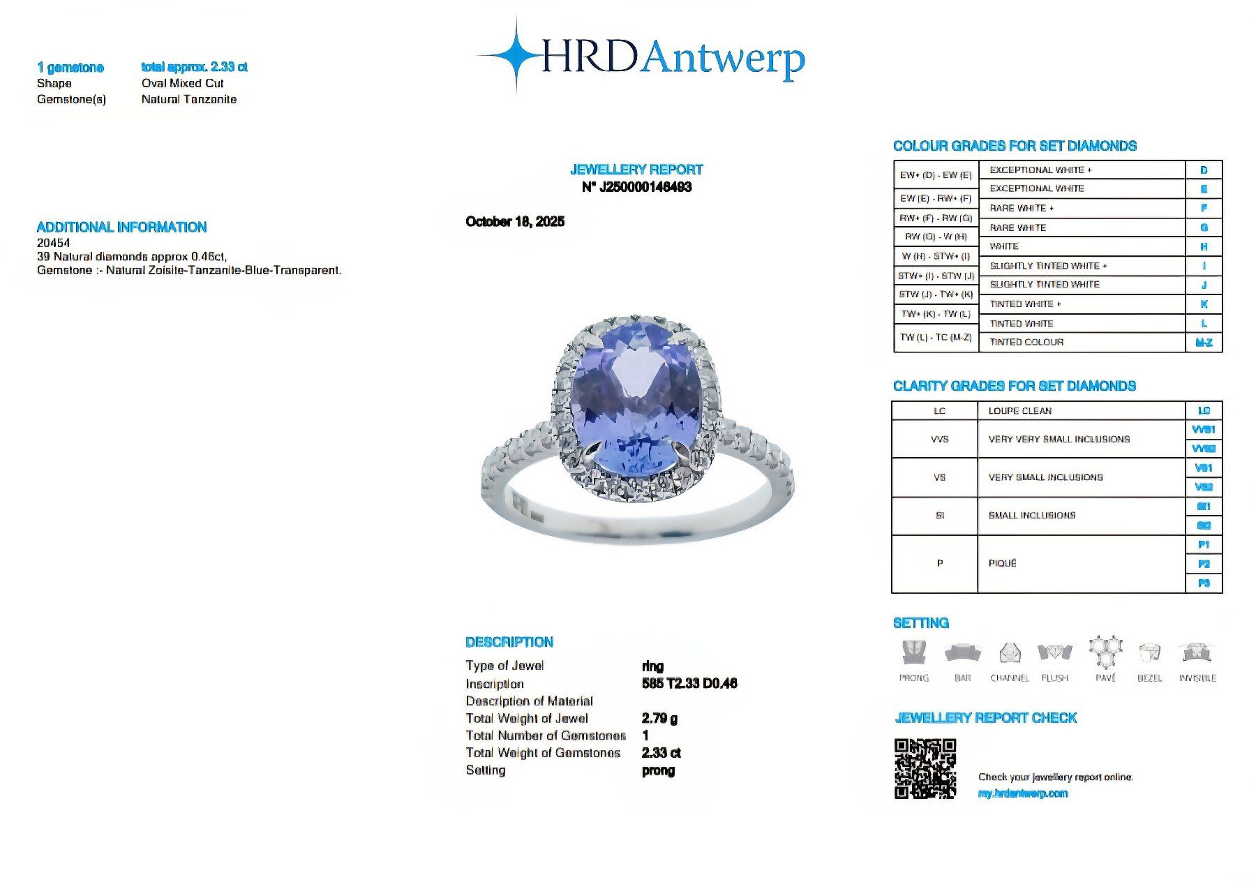 Anelli: Tansanit-Ring 14k Weissgold 2,33ct – Nuovo e nell'imballaggio originale da Illnau venduto da Juwelier_Mahler_GmbH 4