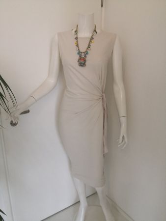 🤩MANGO KLEID BEIGE MIT SCHLAUFE