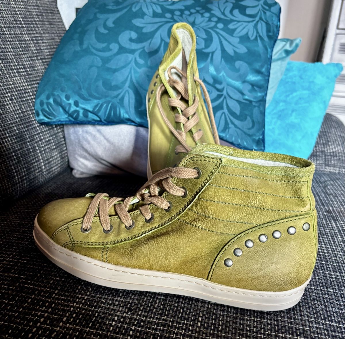 Mjus Scarpe da uomo: Espadrilles montante en cuir – Nuovo (secondo la descrizione) da Estavayer Le Lac venduto da sico1260 3