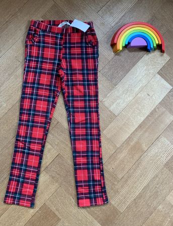 NEU !!! mit Etikette Hose Leggings H&M elastisch Tartan Karo